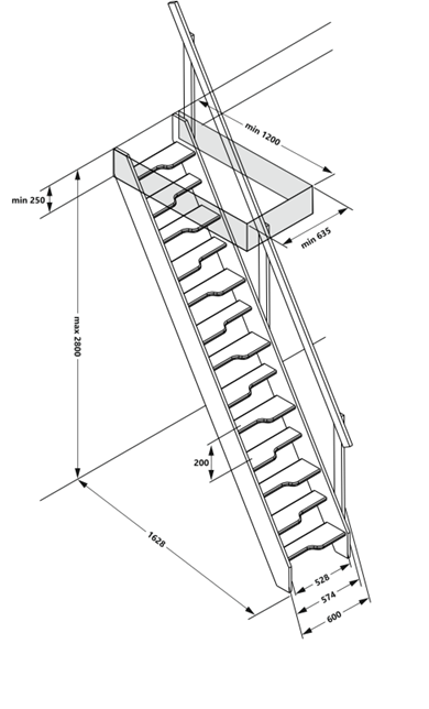 EGIBI mlynarske_schody_SMART_rozmery